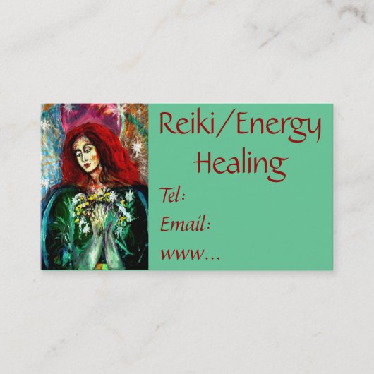 Reiki/Energie-heilende Visitenkarte (Vorderseite)