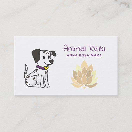 *~* Reiki Energie-heilender Tiersprecher Visitenkarte (Vorderseite)