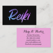 *~* Reiki Energie-Heiler-Praktiker oder Meister Visitenkarte (Vorne/Hinten)