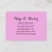 *~* Reiki Energie-Heiler-Praktiker oder Meister Visitenkarte (Rückseite)