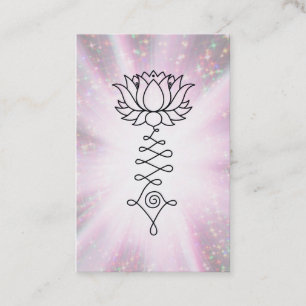 *~* Reiki Energieheilung Sparkle Rays Lotus Visitenkarte