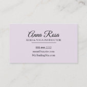 *~* Reiki Energieheilung Visitenkarte (Rückseite)