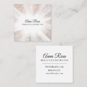 *~* Reiki Energiereserven Lichtarbeiter Quadratische Visitenkarte (Vorne/Hinten)