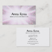 *~* Reiki Energiereserven Regenbogen-Glitzern Visitenkarte (Vorne/Hinten)