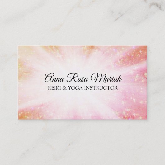 *~* Reiki Energieresheilung Rays Bursts Sparkor Visitenkarte (Vorderseite)