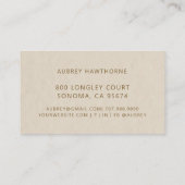 Reiki Energy Healer Lotus Flower Visitenkarte (Rückseite)