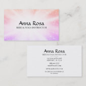 *~* Reiki Energy Rays Healing Buraling Glitzern Visitenkarte (Vorne/Hinten)