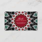 Reiki Energy Yin Yang Balance Business Card Visitenkarte (Rückseite)