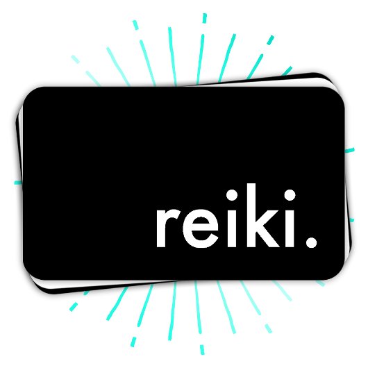 Reiki. (Farbanpassbar) Visitenkarte