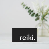 Reiki. (Farbanpassbar) Visitenkarte (Stehend Vorderseite)