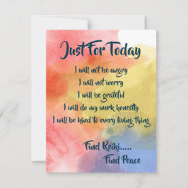 Reiki finden, Peace Watercolor drucken Karte