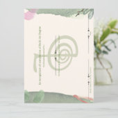 Reiki First Degree Einladung (Stehend Vorderseite)