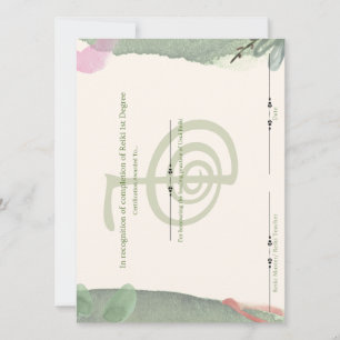 Reiki First Degree Einladung