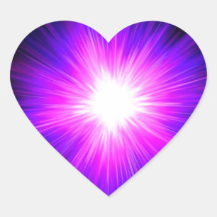 Reiki Flamme des Indigos lila heilendes göttliche Herz-Aufkleber