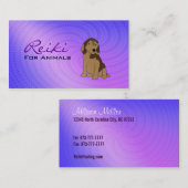 Reiki für Tier-Visitenkarten Visitenkarte (Vorne/Hinten)