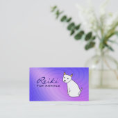 Reiki für Tier-Visitenkarten Visitenkarte (Stehend Vorderseite)