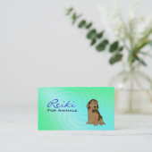 Reiki für Tier-Visitenkarten Visitenkarte (Stehend Vorderseite)
