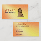 Reiki für Tier-Visitenkarten Visitenkarte (Vorne/Hinten)