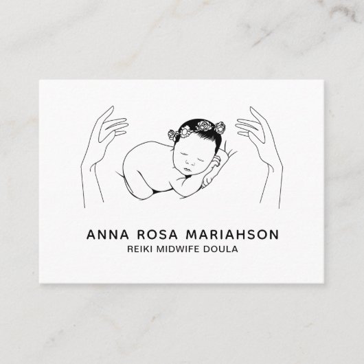 *~* Reiki Geburtshelferin Doula Birth Coach Visitenkarte (Vorderseite)
