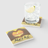Reiki Geschenke, Reiki Steinuntersetzer (Seitenansicht)