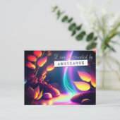 Reiki Gesetz der Attraktivität der Abundance Affir Postkarte (Stehend Vorderseite)