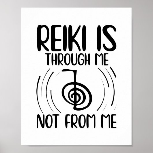 Reiki Gift Idea | Reiki Master Yoga Meditation Poster (Vorne)