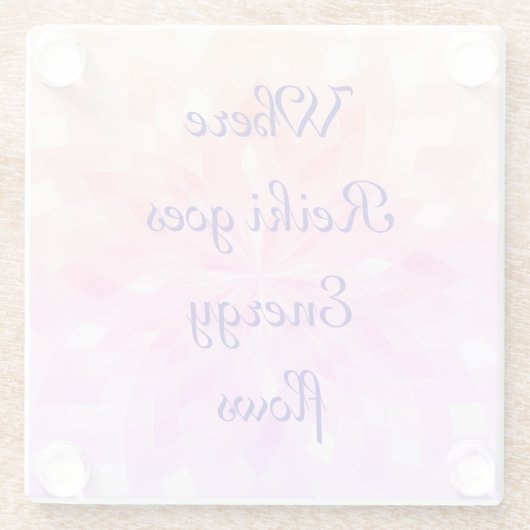 Reiki Glasuntersetzer (Rückseite)