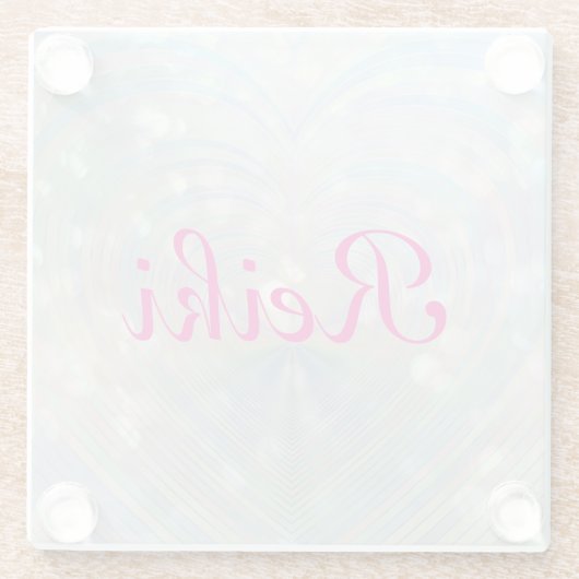 Reiki Glasuntersetzer (Rückseite)