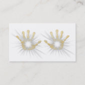 *~* Reiki Goldfolie übergibt das Energie-Heilen Visitenkarte (Vorderseite)