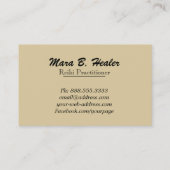 *~* Reiki Goldfolien-Hände, die das Heilen Visitenkarte (Rückseite)