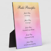 Reiki-Grundsätze Fotoplatte (Seite)