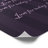 Reiki Grundsätze nur für heute und Symbol Poster (Ecke)