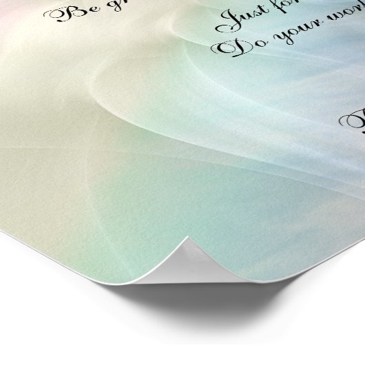 Reiki-Grundsätze Poster (Ecke)