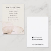 Reiki-Grundsätze, Rezepte Visitenkarte (Vorne/Hinten)