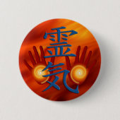 Reiki Hände Button (Vorderseite)