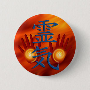 Reiki Hände Button