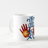 Reiki Hände Kaffeetasse (Vorderseite Links)