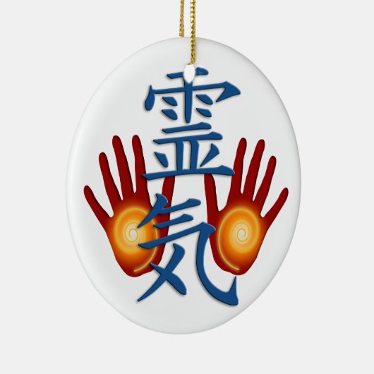 Reiki Hände Keramikornament (Rechts)