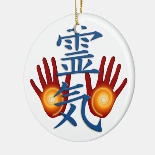Reiki Hände Keramikornament (Links)