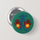 Reiki Hands Button (Vorne & Hinten)