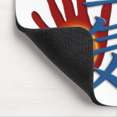 Reiki Hands | Erstellen Sie Ihren eigenen Hintergr Mousepad (Ecke)