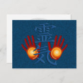 Reiki Hands Postkarte (Vorne/Hinten)