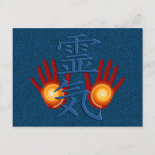 Reiki Hands Postkarte