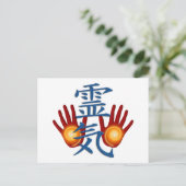 Reiki Hands Postkarte (Stehend Vorderseite)