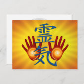 Reiki Hands Postkarte (Vorne/Hinten)