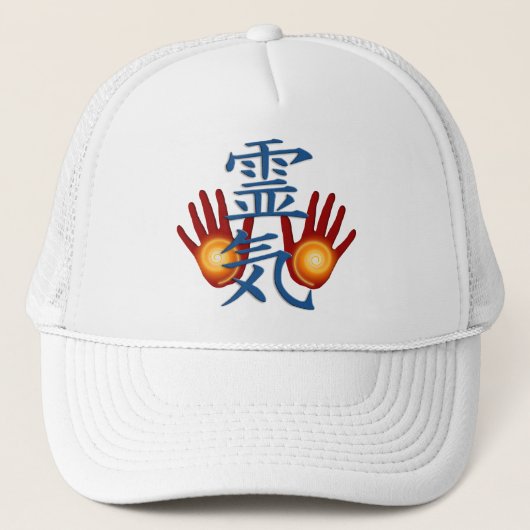 Reiki Hands Truckerkappe (Vorderseite)