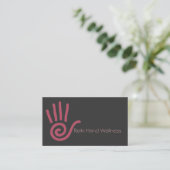 Reiki HandVisitenkarte Visitenkarte (Stehend Vorderseite)
