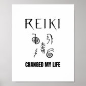 Reiki hat mein Leben verändert | Reiki Healing Ene Poster (Vorne)