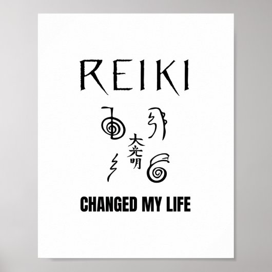 Reiki hat mein Leben verändert | Reiki Healing Ene Poster (Vorne)