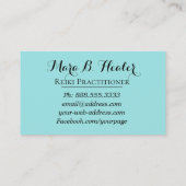 *~* Reiki Haupt-oder Praktiker-Energie-Heiler Visitenkarte (Rückseite)